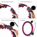 HHM16 BLACK/PINK – Hula Hop z Magnesami i Licznikiem HMS
