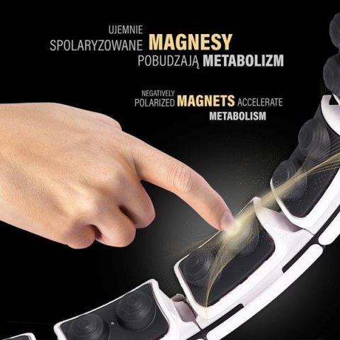 HHM16 WHITE – Hula Hop z Magnesami i Licznikiem HMS HHM16 WHITE – Hula Hop z Magnesami i Licznikiem HMS