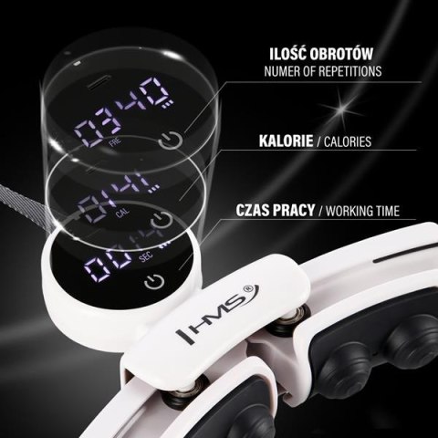 HHM16 WHITE – Hula Hop z Magnesami i Licznikiem HMS HHM16 WHITE – Hula Hop z Magnesami i Licznikiem HMS