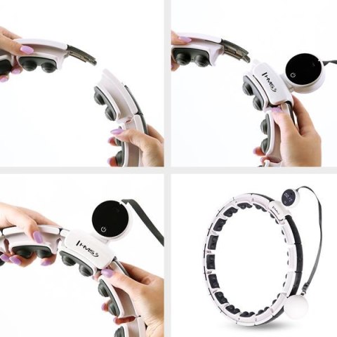 HHM16 WHITE – Hula Hop z Magnesami i Licznikiem HMS HHM16 WHITE – Hula Hop z Magnesami i Licznikiem HMS