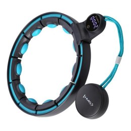 HHM17 BLACK-TURQUOISE – Hula Hop z Magnesami i Licznikiem HMS