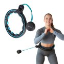 HHM17 BLACK-TURQUOISE – Hula Hop z Magnesami i Licznikiem HMS