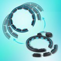 HHM17 BLACK-TURQUOISE – Hula Hop z Magnesami i Licznikiem HMS