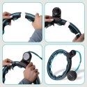 HHM17 BLACK-TURQUOISE – Hula Hop z Magnesami i Licznikiem HMS