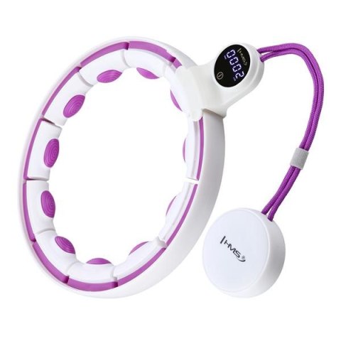 HHM17 WHITE-VIOLET – Hula Hop z Magnesami i Licznikiem HMS HHM17 WHITE-VIOLET – Hula Hop z Magnesami i Licznikiem HMS