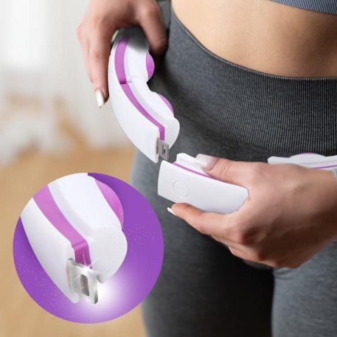 HHM17 WHITE-VIOLET – Hula Hop z Magnesami i Licznikiem HMS HHM17 WHITE-VIOLET – Hula Hop z Magnesami i Licznikiem HMS