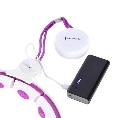 HHM17 WHITE-VIOLET – Hula Hop z Magnesami i Licznikiem HMS HHM17 WHITE-VIOLET – Hula Hop z Magnesami i Licznikiem HMS