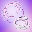 HHM17 WHITE-VIOLET – Hula Hop z Magnesami i Licznikiem HMS
