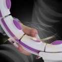 HHM17 WHITE-VIOLET – Hula Hop z Magnesami i Licznikiem HMS