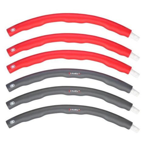 HHP002 RED-GREY HULA HOP 1,2KG 100CM HMS HHP002 RED-GREY HULA HOP 1,2KG 100CM HMS