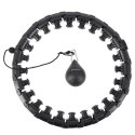 HHW01 BLACK – Hula Hop z Wypustkami i Obciążnikiem HMS