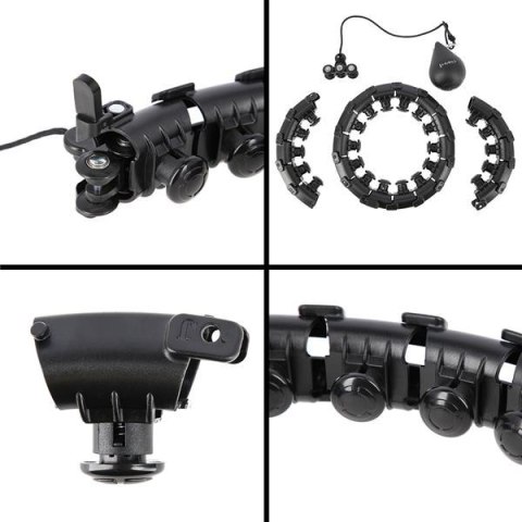 HHW01 BLACK – Hula Hop z Wypustkami i Obciążnikiem HMS HHW01 BLACK – Hula Hop z Wypustkami i Obciążnikiem HMS