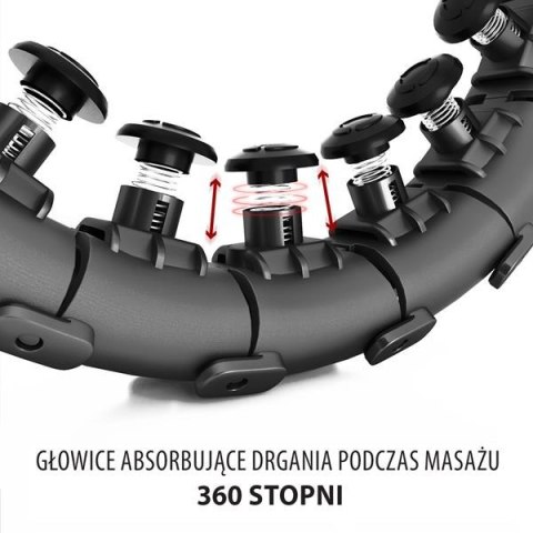 HHW01 BLACK – Hula Hop z Wypustkami i Obciążnikiem HMS HHW01 BLACK – Hula Hop z Wypustkami i Obciążnikiem HMS