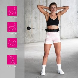 HHW01 BLACK – Hula Hop z Wypustkami i Obciążnikiem HMS