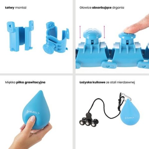 HHW01 BLUE – Hula Hop z Wypustkami i Obciążnikiem HMS HHW01 BLUE – Hula Hop z Wypustkami i Obciążnikiem HMS