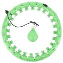 HHW01 GREEN – Hula Hop z Wypustkami i Obciążnikiem HMS