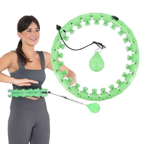 HHW01 GREEN – Hula Hop z Wypustkami i Obciążnikiem HMS HHW01 GREEN – Hula Hop z Wypustkami i Obciążnikiem HMS