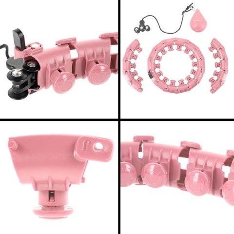HHW01 PINK – Hula Hop z Wypustkami i Obciążnikiem HMS HHW01 PINK – Hula Hop z Wypustkami i Obciążnikiem HMS