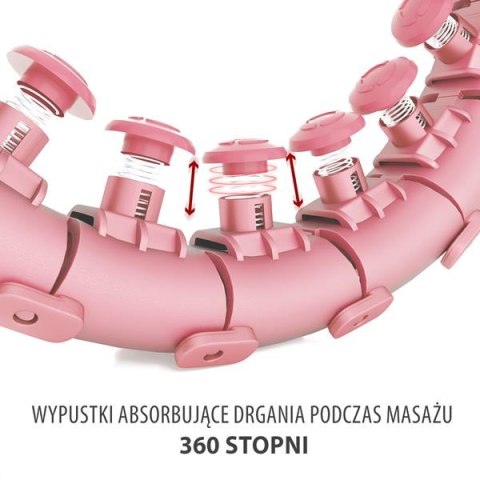HHW01 PINK – Hula Hop z Wypustkami i Obciążnikiem HMS HHW01 PINK – Hula Hop z Wypustkami i Obciążnikiem HMS