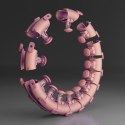 HHW01 PINK – Hula Hop z Wypustkami i Obciążnikiem HMS