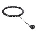 HHW02 BLACK – Hula Hop z Wypustkami i Obciążnikiem HMS