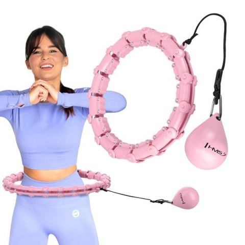 HHW02 LIGHT PINK – Hula Hop z Wypustkami i Obciążnikiem HMS HHW02 LIGHT PINK – Hula Hop z Wypustkami i Obciążnikiem HMS