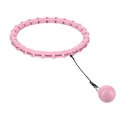 HHW02 LIGHT PINK – Hula Hop z Wypustkami i Obciążnikiem HMS