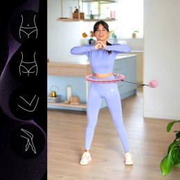 HHW02 LIGHT PINK – Hula Hop z Wypustkami i Obciążnikiem HMS
