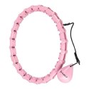 HHW02 LIGHT PINK – Hula Hop z Wypustkami i Obciążnikiem HMS