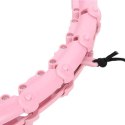 HHW02 LIGHT PINK – Hula Hop z Wypustkami i Obciążnikiem HMS
