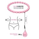 HHW02 LIGHT PINK – Hula Hop z Wypustkami i Obciążnikiem HMS