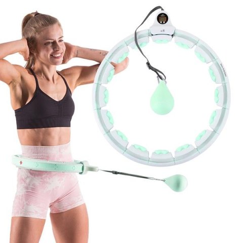 HHW06 GREEN – Hula Hop z Wypustkami, Obciążnikiem i Licznikiem HMS HHW06 GREEN – Hula Hop z Wypustkami, Obciążnikiem i Licznikiem HMS