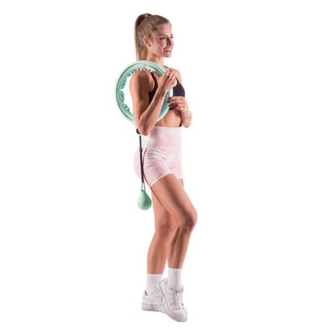 HHW06 GREEN – Hula Hop z Wypustkami, Obciążnikiem i Licznikiem HMS HHW06 GREEN – Hula Hop z Wypustkami, Obciążnikiem i Licznikiem HMS