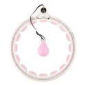 HHW06 PINK – Hula Hop z Wypustkami, Obciążnikiem i Licznikiem HMS