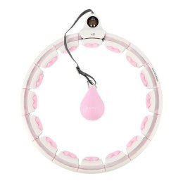HHW06 PINK – Hula Hop z Wypustkami, Obciążnikiem i Licznikiem HMS
