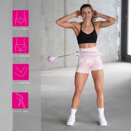 HHW06 PINK – Hula Hop z Wypustkami, Obciążnikiem i Licznikiem HMS