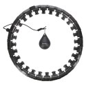 HHW12 PLUS SIZE BLACK – Hula Hop z Wypustkami i Obciążnikiem HMS