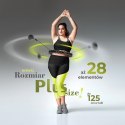 HHW12 PLUS SIZE BLACK – Hula Hop z Wypustkami i Obciążnikiem HMS
