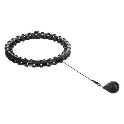 HHW12 PLUS SIZE BLACK – Hula Hop z Wypustkami i Obciążnikiem HMS HHW12 PLUS SIZE BLACK – Hula Hop z Wypustkami i Obciążnikiem HMS