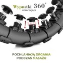 HHW12 PLUS SIZE BLACK – Hula Hop z Wypustkami i Obciążnikiem HMS