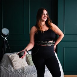 HHW12 PLUS SIZE BLACK – Hula Hop z Wypustkami i Obciążnikiem HMS