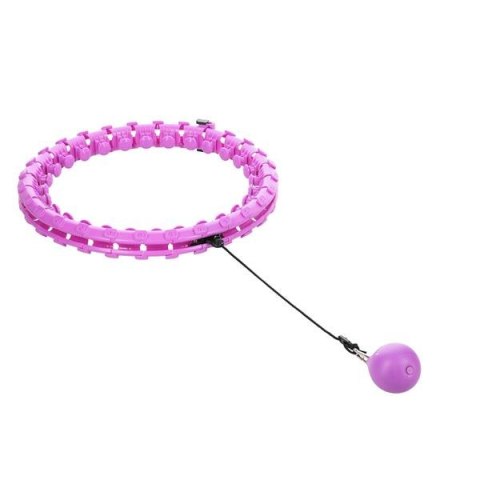 HHW12 PLUS SIZE HULA HOP VIOLET Z WYPUSTKAMI I OBCIĄŻNIKIEM HMS HHW12 PLUS SIZE HULA HOP VIOLET Z WYPUSTKAMI I OBCIĄŻNIKIEM HMS