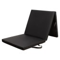 Czarny Lekki Składany Materac Gimnastyczny 180x60 CM HMS PREMIUM