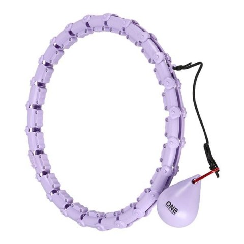 OHA02 HULA HOP VIOLET Z WYPUSTKAMI I OBCIĄŻNIKIEM ONE FITNESS OHA02 HULA HOP VIOLET Z WYPUSTKAMI I OBCIĄŻNIKIEM ONE FITNESS