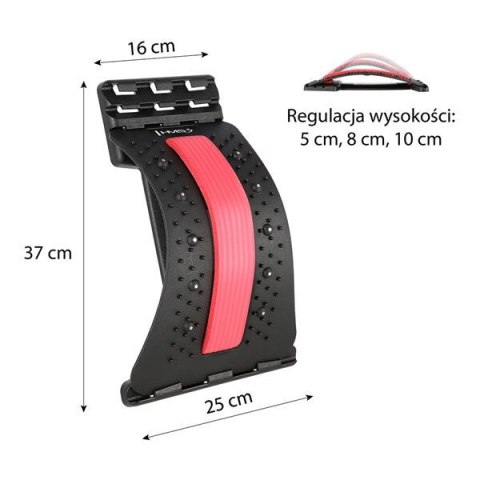 PRP02 RED PRZYRZĄD DO ROZCIĄGANIA PLECÓW Z MAGNESAMI HMS PRP02 RED PRZYRZĄD DO ROZCIĄGANIA PLECÓW Z MAGNESAMI HMS