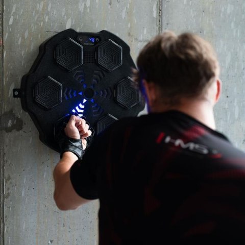 TB02 ELEKTRONICZNA TARCZA BOKSERSKA BLUETOOTH Z MUZYKĄ I RĘKAWICAMI HMS TB02 ELEKTRONICZNA TARCZA BOKSERSKA BLUETOOTH Z MUZYKĄ I RĘKAWICAMI HMS