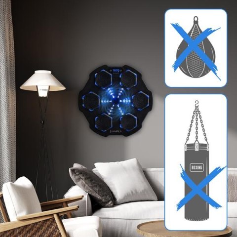 TB02 ELEKTRONICZNA TARCZA BOKSERSKA BLUETOOTH Z MUZYKĄ I RĘKAWICAMI HMS TB02 ELEKTRONICZNA TARCZA BOKSERSKA BLUETOOTH Z MUZYKĄ I RĘKAWICAMI HMS
