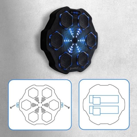 TB02 ELEKTRONICZNA TARCZA BOKSERSKA BLUETOOTH Z MUZYKĄ I RĘKAWICAMI HMS TB02 ELEKTRONICZNA TARCZA BOKSERSKA BLUETOOTH Z MUZYKĄ I RĘKAWICAMI HMS