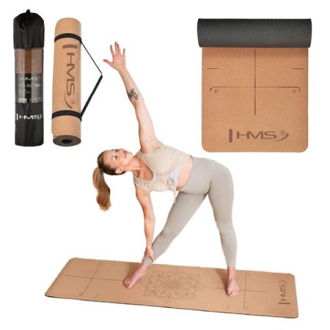 Mata do Jogi YM11 Cork TPE HMS - Antypoślizgowa, Eco-Friendly, 182x61 cm Mata do Jogi YM11 Cork TPE HMS - Antypoślizgowa, Eco-Friendly, 182x61 cm