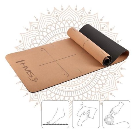 Mata do Jogi YM11 Cork TPE HMS - Antypoślizgowa, Eco-Friendly, 182x61 cm Mata do Jogi YM11 Cork TPE HMS - Antypoślizgowa, Eco-Friendly, 182x61 cm